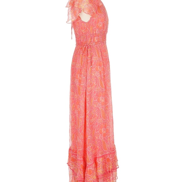 Cleobella Hannah Maxi Dress In Blossom Floral Block Print, Pink - Size S - Picture 4 of 9